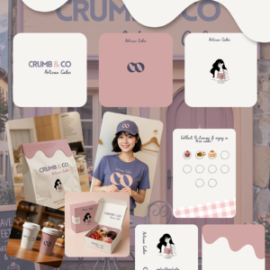CRUMB & CO Exclusive Bakery Brand Kit – Premium Cafe Identity & Turnkey Ordering Website