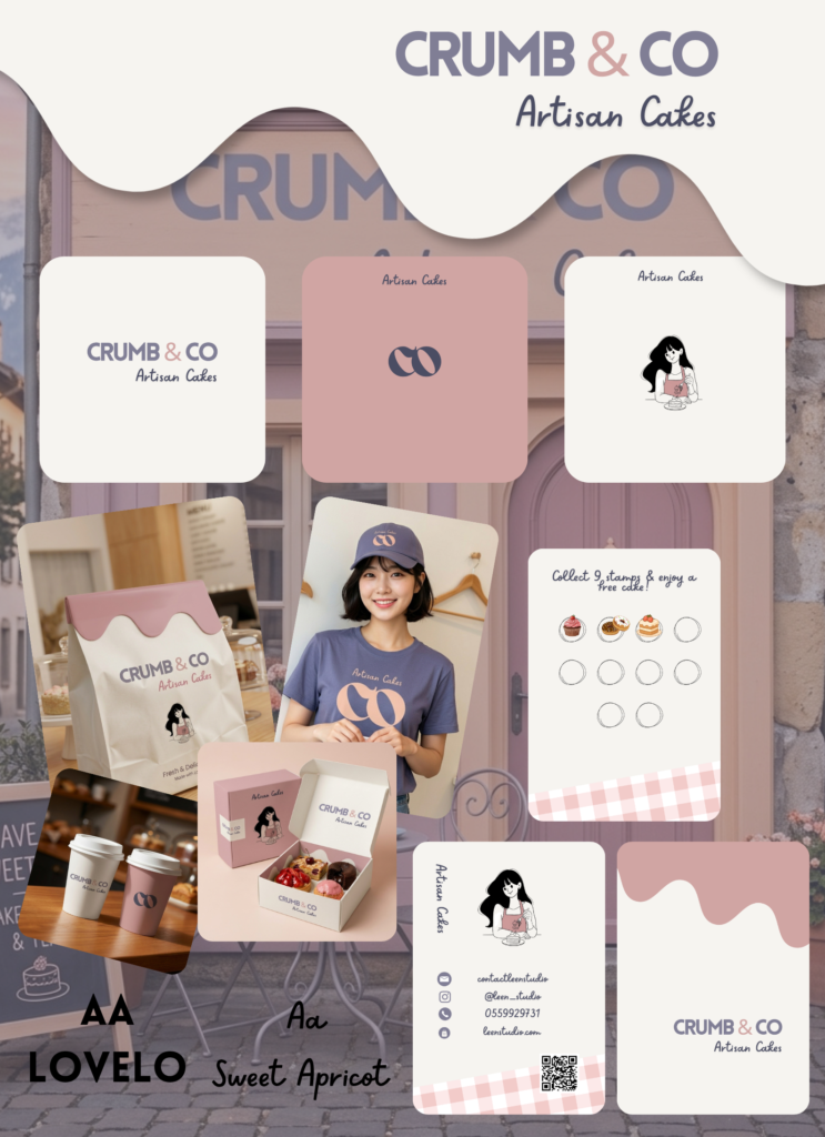 CRUMB & CO Exclusive Bakery Brand Kit – Premium Cafe Identity & Turnkey Ordering Website