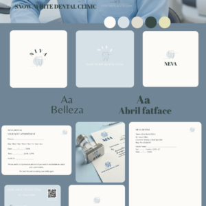 Neva Dental Exclusive Brand Kit – Premium Medical Identity, Print Layouts & Dental Clinic Marketing Templates