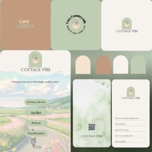 Cottage Vibes – Exclusive Premade Brand Kit & Visual Identity